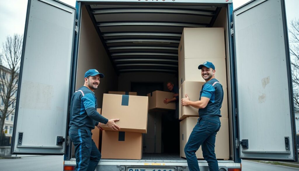 Freundliche Umzugshelfer Berlin-Tempelhof beim professionellen Service