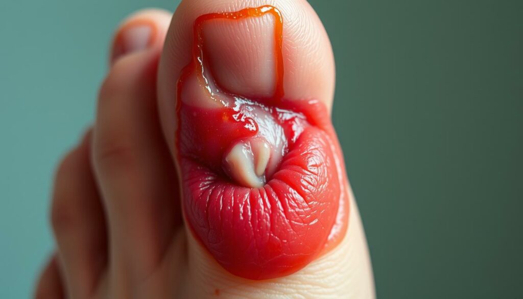Nagelbehandlung bei eingewachsenen Zehennägeln