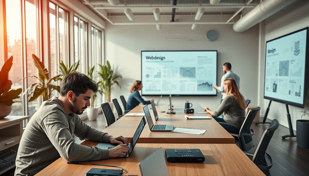 praxisnahes Webdesign Lernen im modernen Arbeitsumfeld