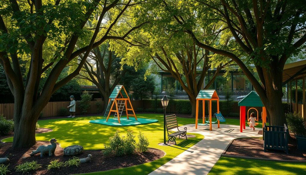 Outdoor-Spielräume sichern und gestalten kinderfreundlicher Garten mit sicheren Spielbereichen